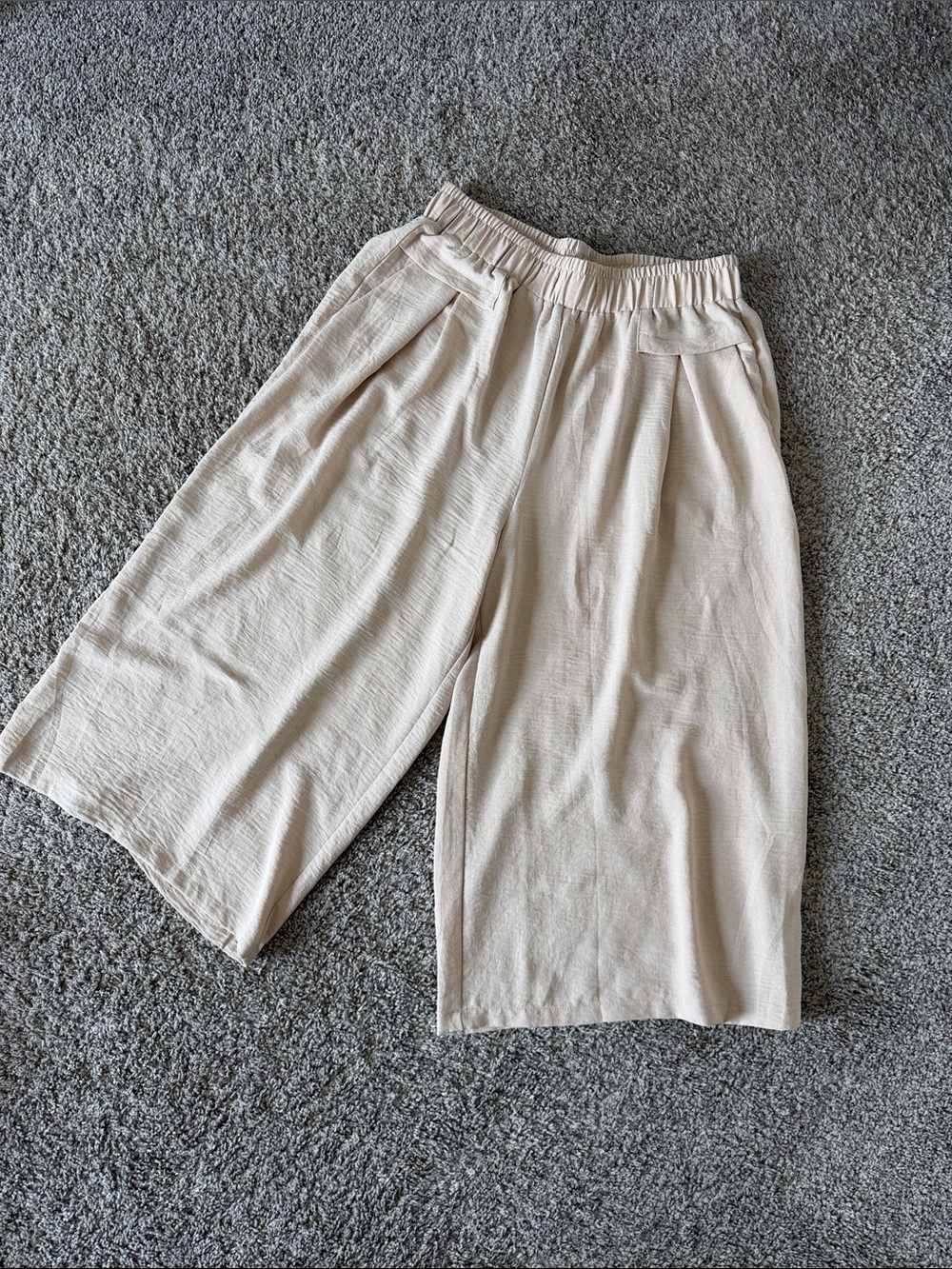 Women’s High Waisted Wide Leg Cropped Palazzo Pants - Picture 2 of 4